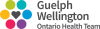 Guelph Wellington Ontario Health Team logo with six colored circles around a gray heart and team name text.